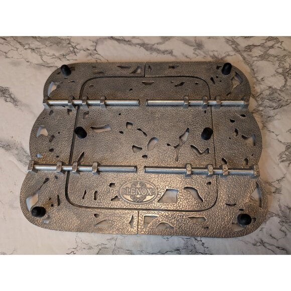 Lenox Metal Trivet Decorative Fruit-Themed With Floral Design Adjustable Length - Picture 7 of 8